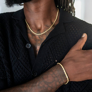 Rope Chain in Yellow Gold- 4mm